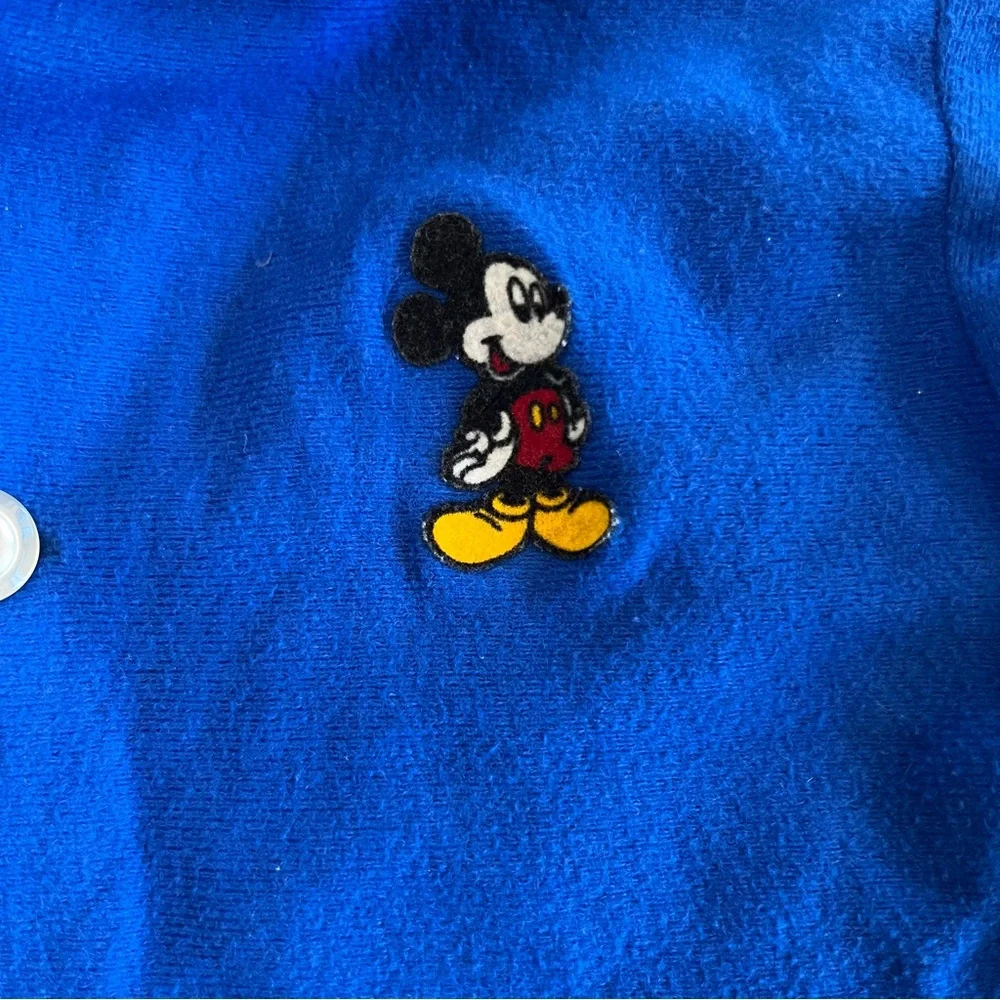 Vintage Mickey’s Stuff For Kids Blue Collared Pajama Top Only Size 5 PJs Blue